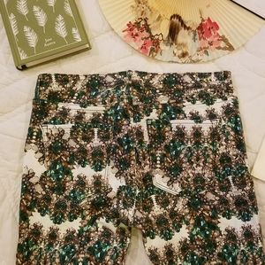Levi's jewel print skinny jeans jeggings emeralds